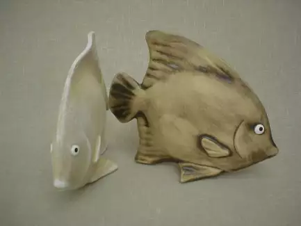 Keramická ryba platýz vhodná na zahradu