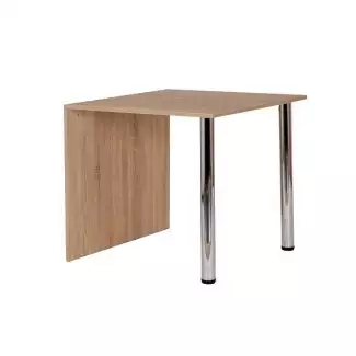 Jídelní stůl v kombinaci dřeva a chromu 80x80 cm Matěj 