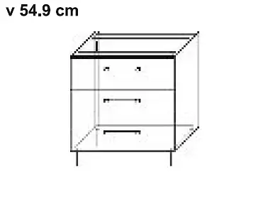 Spodní skříňka S4N 16003, hl. 56 cm