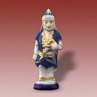 Ozdobná porcelánová figura o výšce 10 cm Šachy střelec