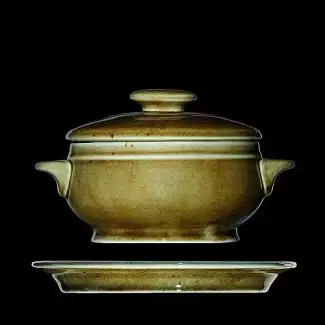 Šálek na polévku s víčkem o objemu 520 ml venkovský styl