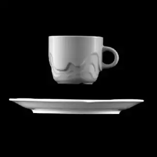 Elegantní šálek s podšálkem o objemu 240 ml elegance IV