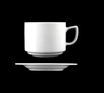 Šálek stohovatelný s podšálkem pro seniory o objemu 290 ml