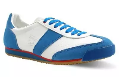 Sálová obuv pro nohejbal Botas CLASSIC bílo-modrá