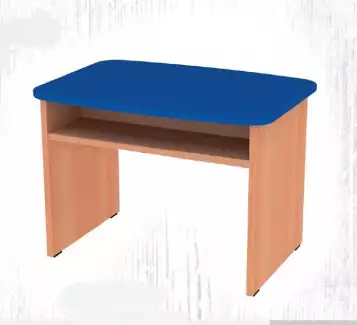 Dětský stůl  s otevřenou přihrádkou a barevnou pracovní deskou SHS 2