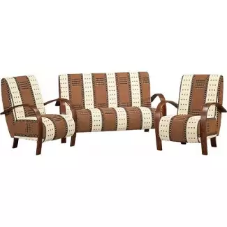 Retro sedací sestava dvojsed a se dvěma křesly Šimon