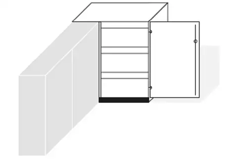 Skříň nízká v různých rozměrech rohová Tara