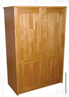 Šatní skříň z masivního dřeva (police + tyč) Saša