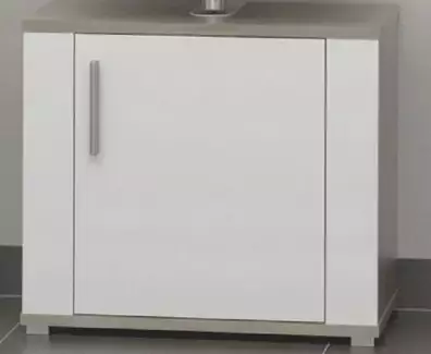 Designová spodní skříňka do koupelny, kuchyně bílá+dub