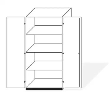 Policová skříň vysoká Sue