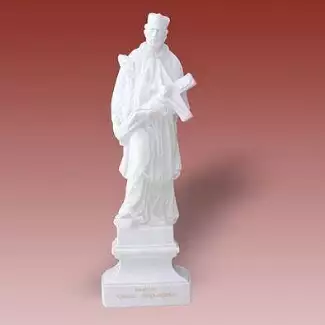 Figurální porcelán Socha svatého Jana Nepomuckého