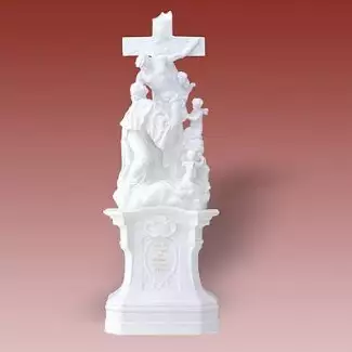 Tradiční ruční figura Sousoší Sen svaté Luitgardy
