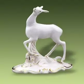 Ozdobná porcelánová figura o výšce 11 cm Srnka
