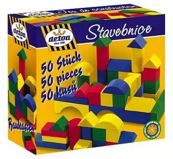 Barevná stavebnice 27 mm 50 ks, set 5 ks