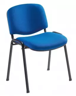 Čalouněná stohovatelná jednací židle s volitelným lakováním Klasik