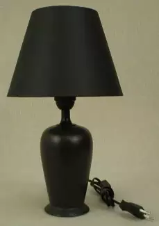 Černá keramika stolní lampa Frenzy 