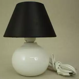 Černá ozdobná stolní lampa Koule 