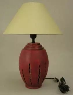 Vánoční ozdobná stolní lampa - Tila s výřezy