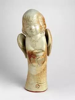 Svícen Anděl z vysoce užitkové keramiky