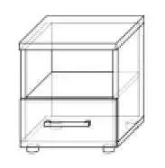 Nízká skříňka se zásuvkou vhodná do obývacích pokojů