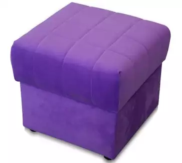 Taburetka čtvercová čalouněná s úložným prostorem Lucie