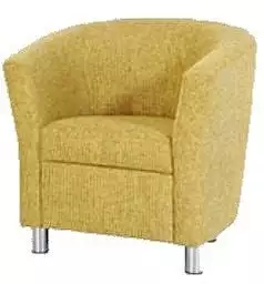 Čalouněné pohodlné půlkruhové křeslo Teodora