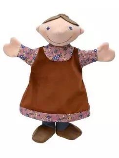 Textilní maňásek i pro nejmenší děti Babička