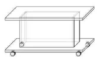 Konferenční stolek v rozměru 90, 100 nebo 110 cm, na kolečkách