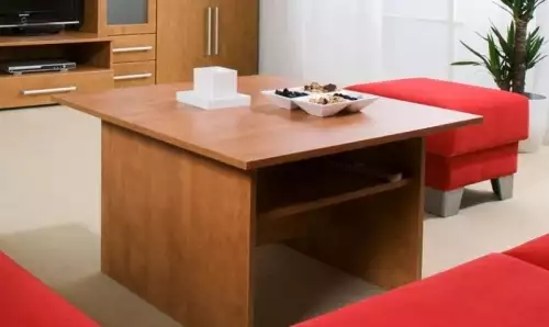 Konferenční stolek s odkládacím prostorem, výška 50 cm