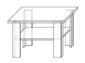 Kvalitní konferenční stolek ve tvaru čtverce 70cm TK070702, skladem