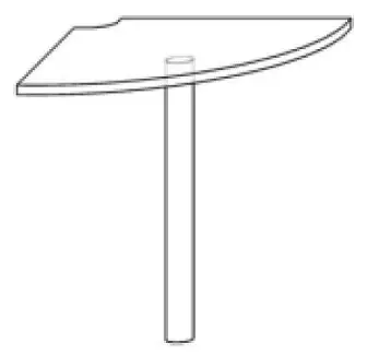 Velký přístavný stůl ze zesíleného 25 mm lamina, dekor buk