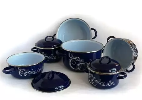 Tmavomodrý rendlík do kuchyně OCEAN - odolný