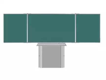 Třídílná tabule s otočnými křídly pro popis fixem nebo křídou TRIPTYCH K