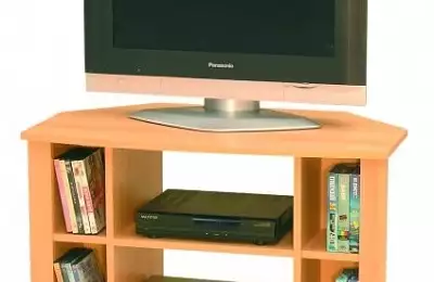TV stolek se čtyřmi bočními policemi na CD a DVD Trója