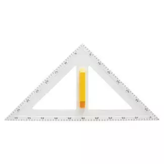 Trojúhelník rovnoramenný na školní tabuli