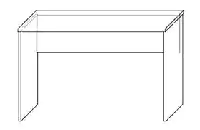 Jednoduchý psací stůl 110 cm TST 11001