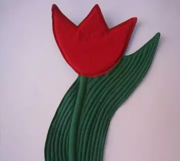 Dekorace ze 100% bavlněné látky Tulipán
