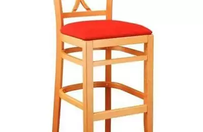 Tvarovaná barová židle v přírodním odstínu Lucie 018363 