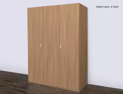 Dělená šatní skříň 120 až 150 cm s kvalitním kováním Kristýna