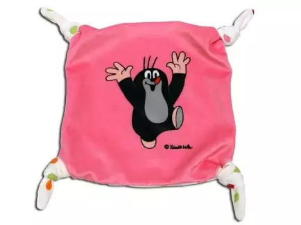 Usínáček s motivem Krtečka z příjemného materiálu