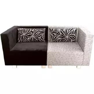 Dvoubarevný dvojsed šachovnice s područkama Vanda