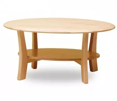 Oválný konferenční stolek z bukového masivu Veronika