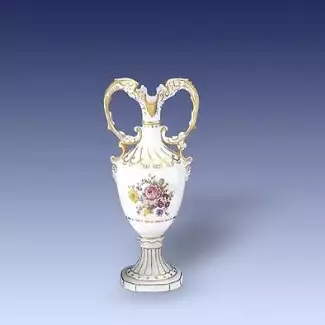 Vysoce kvalitní figura o délce 13,5 cm Váza amfora dvouuchá