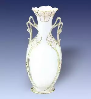 Ručně vyráběná figura vysoká 20 cm Váza Secese