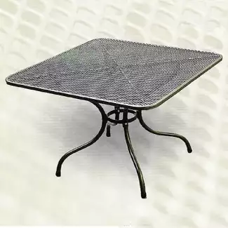 Velký kovový stůl 105 x 105 cm - čtverec, oblé hrany Jirka