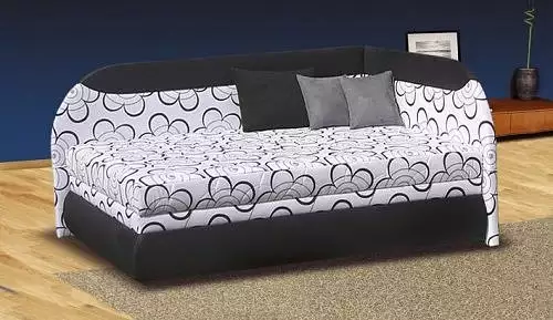 Čalouněná postel se sendvičovou matrací a pevným roštem VIOLA