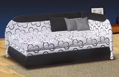 Čalouněná postel se sendvičovou matrací a pevným roštem VIOLA