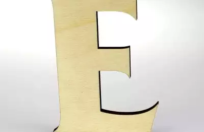 Domovní číslo popisné Dřevěné FRANCE - písmeno "E"