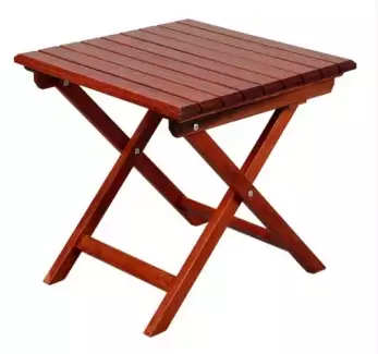 Vyšší zahradní stůl dřevěný - čtverec