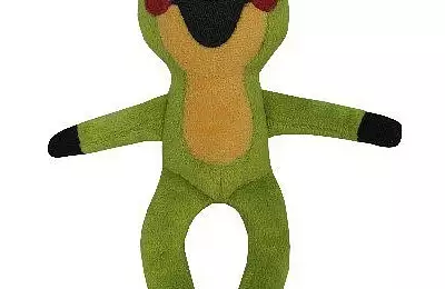 Roztomilá postavička Žabka ze série "Krtkovi kamarádi" z velmi příjemného měkkého mikroveluru